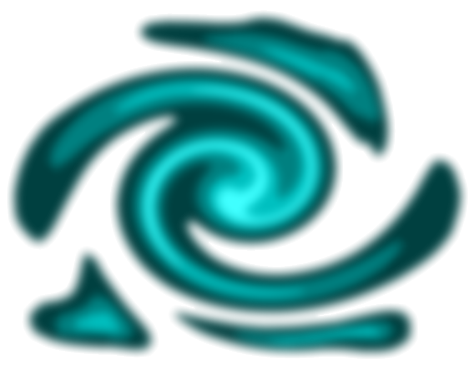 A blue galaxy background that spirals