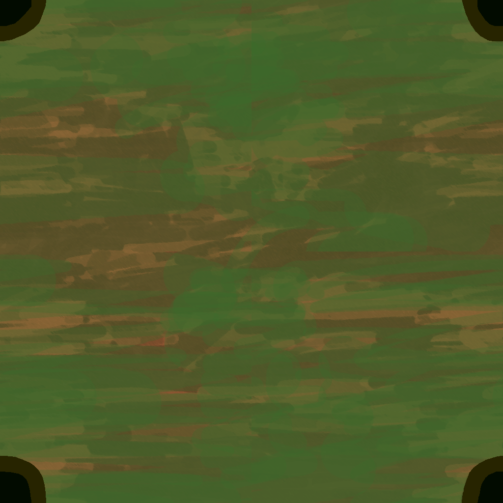 A green path texture that turns to all 4 sides